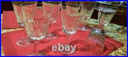Set of 8 Waterford Lismore Crystal Goblets Excellent Condition