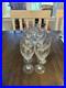 Set of 9 Crystal Wine Glasses Gold Rim Trim Elegant Vintage Barware
