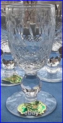 Set of 9 Waterford Crystal Colleen Cordial Glasses Goblets