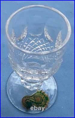 Set of 9 Waterford Crystal Colleen Cordial Glasses Goblets