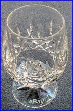 Set of FOUR Waterford Irish Crystal LISMORE Brandy Snifter Goblets Mint
