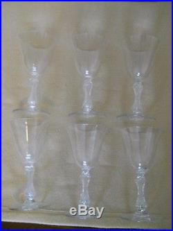 Set of Five (5) St Louis LOZERE wine glass in excellent condition 6.1/2 Height