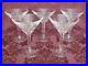 Set of Five (5) Waterford Lismore 6 Martini Glasses Excellent