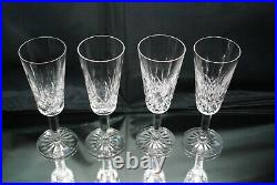 Set of Four (4) Waterford Lismore Fluted Champagne Stems