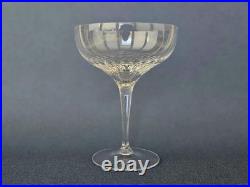 Set of Six Vintage Orrefors Crystal Prelude Clear Stem Champagne/Sherbet Glasses