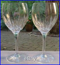 Set of TWO Mikasa Crystal Arctic Lights Grand Water Balloon Goblets Mint