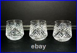 Set of Three Waterford Alana Old-Fashioned Roly Poly Glasses Made In Ireland