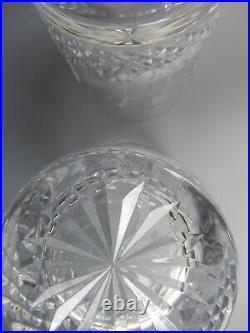 Set of Two Waterford Crystal Happy Birthday Double Old Fashioned Glasses 12 oz