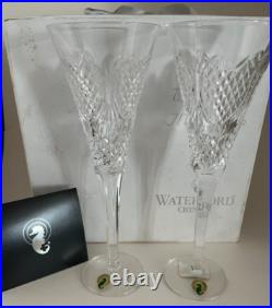 Set of two Waterford Wedding Heirloom Champagne Flutes