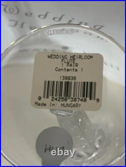 Set of two Waterford Wedding Heirloom Champagne Flutes