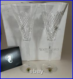 Set of two Waterford Wedding Heirloom Champagne Flutes