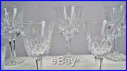 Seven Piece Crystal Claret Wine Glass Set in Lismore Pattern by Waterford