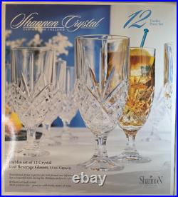 Shannon 24% Brilliant Cut Lead Crystal 12 piece Multi-Purpose Set New Open Box