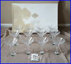 Shannon Crystal Godinger 24% lead 12 piece Dublin Martini glasses set orig box