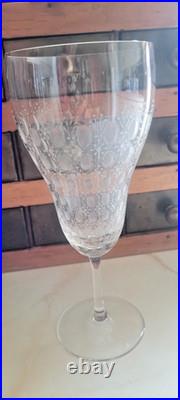 Signed Rosenthal Motif Romance Set of 4 crystal Water Goblets, 7 5/8