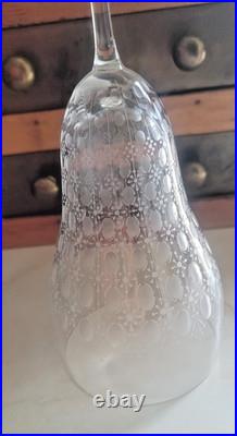 Signed Rosenthal Motif Romance Set of 4 crystal Water Goblets, 7 5/8