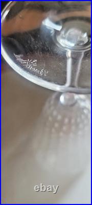 Signed Rosenthal Motif Romance Set of 4 crystal Water Goblets, 7 5/8