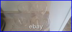 Signed Rosenthal Motif Romance Set of 4 crystal Water Goblets, 7 5/8