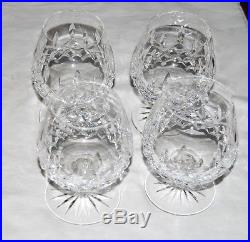 Signed Waterford Crystal Lismore set of 4 Brandy Snifters 5