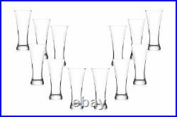 Sorgun Pilsner, Beer Glasses 12.75 Oz Modern Crystal Party Glassware Set of (12)