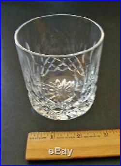 Sparkling Waterford Crystal Lismore Set Of 6 Old Fashion 9 Oz Tumblersglasses