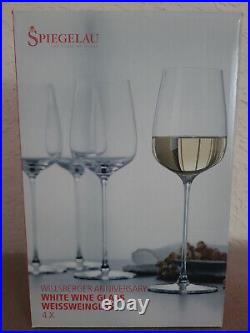 Spiegelau Willsberger Anniversary 4x Long Stem White Wine Glasses