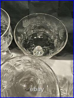 Spode by Rock Sharpe Set of 10 Crystal Liquor Cocktail Vintage Glass 5.5
