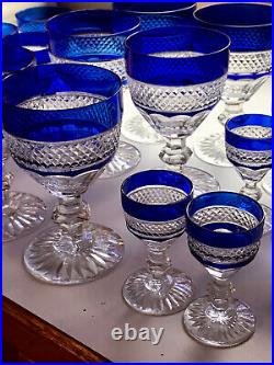 St. Louis French Trianon Pattern Crystal Stemware. Vintage