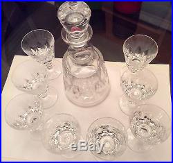 St louis crystal france jersey burgundy red wine glass (set of 8) and decanter