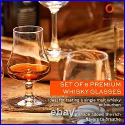 Stölzle Lausitz Set of 6 Crystal Whiskey Tasting Glasses 6.5oz Made in Germany