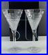 Stuart Beaconsfield Crystal 7 3/4 Wine Glasses Set of 2 Ireland NEW