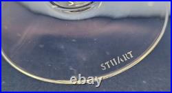 Stuart Crystal CASCADE Claret Wine Glass Set of 6 Beautifully Etched Fuchsias