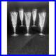 Stuart Crystal Chelsea Champagne Flutes Set of 5 Cut Glass Stemware 8 inch Clear