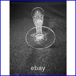 Stuart Crystal Chelsea Champagne Flutes Set of 5 Cut Glass Stemware 8 inch Clear