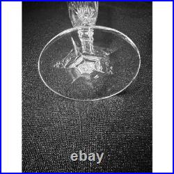 Stuart Crystal Chelsea Champagne Flutes Set of 5 Cut Glass Stemware 8 inch Clear