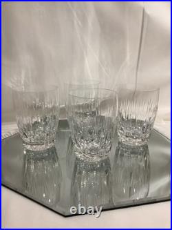 Stuart Crystal England Litchfield 4 Old Fashioned Whiskey Glass Set of 4 EUC