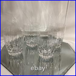 Stuart Crystal England Litchfield 4 Old Fashioned Whiskey Glass Set of 4 EUC
