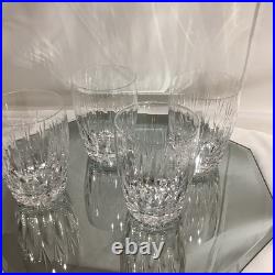 Stuart Crystal England Litchfield 4 Old Fashioned Whiskey Glass Set of 4 EUC