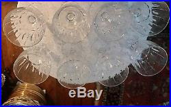 Stuart Crystal HAMPSHIRE Set of 8 Water Goblets 6 1/2 inches Made in England