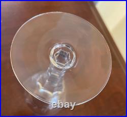 Stuart England Crystal Windemere Wine Goblets 6in Glassware Set of 10 With Case