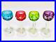 Stunning Set 4 Multicolored NACHTMANN Traube Crystal Wine Goblets Grapes 4 3/8