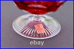 Stunning Set Of 4 Nachtmann Cut To Clear Multicolor Crystal Brandy Snifters-mint Stunning Set Of 4 Nachtmann Cut To Clear Multicolor Crystal Brandy Snifters-mint