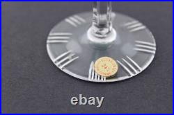 Stunning Set Of 6 Nachtmann Cut To Clear Multicolor Crystal Cordials Glasses