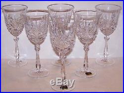 Stunning Set Of 6 Noritake Crystal Hampton Hall 8 1/2 Water Goblets