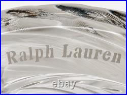 Stunning Set of 4 Vintage Ralph Lauren Crystal HERRINGBONE 4 1/8 Old-Fashioned