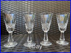 Stunning Set of 4 WATERFORD CRYSTAL Kenmare (Cut) White Wine Glasses MINT