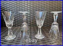 Stunning Set of 4 WATERFORD CRYSTAL Kenmare (Cut) White Wine Glasses MINT