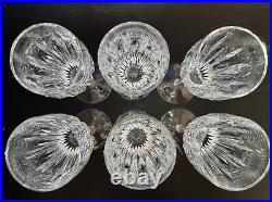 Stunning Set of 6 WATERFORD CRYSTAL Carina Fluted Champagne Glasses, MINT