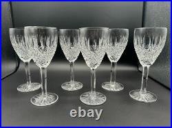 Stunning Set of 6 WATERFORD CRYSTAL Castlemaine(Cut) Claret Wine Glasses Mint