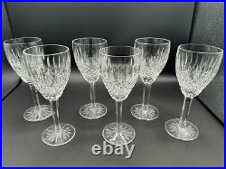 Stunning Set of 6 WATERFORD CRYSTAL Castlemaine(Cut) Claret Wine Glasses Mint